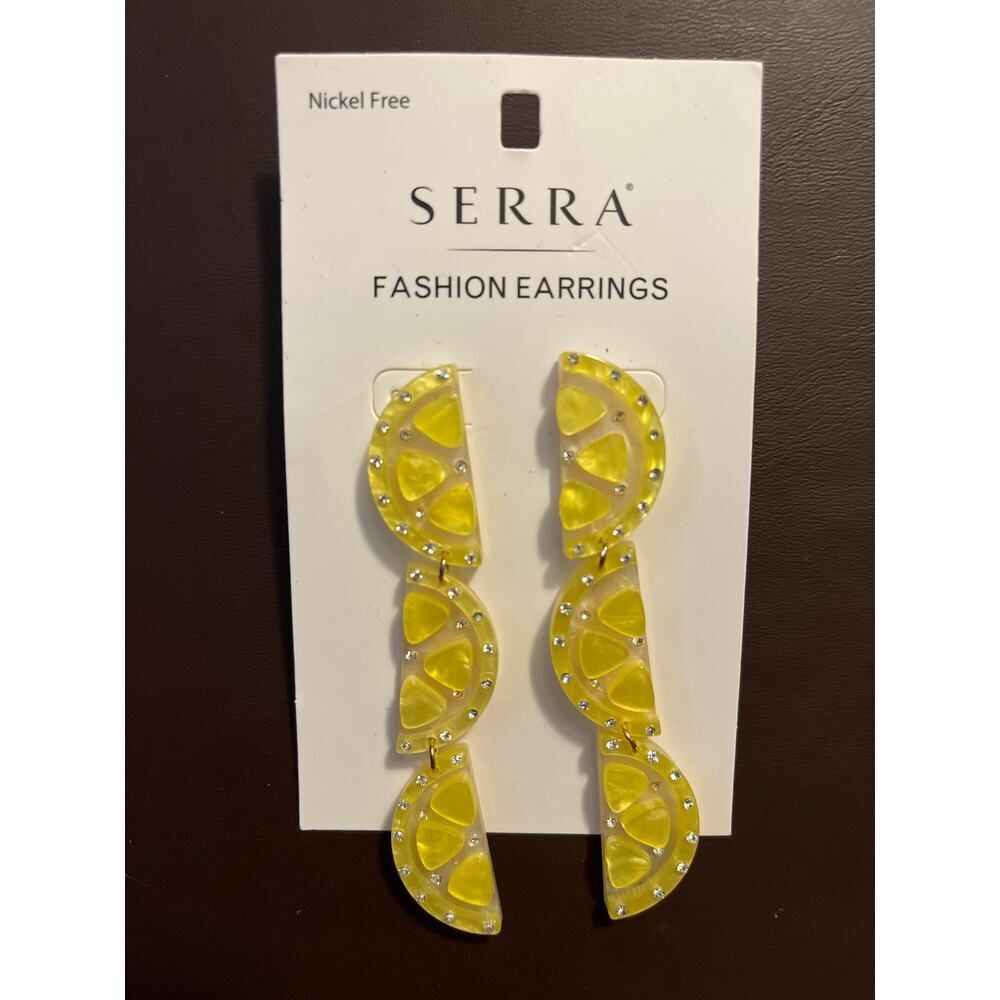 NWT Serra lemon slice earrings